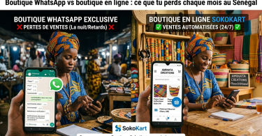 Vendre sur WhatsApp en Afrique et boutique en ligne SokoKart pour commerçants africains